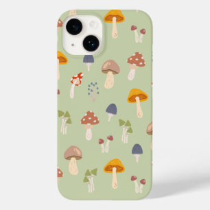 Coque Case-Mate iPhone Cottagecore Champignons colorés Motif