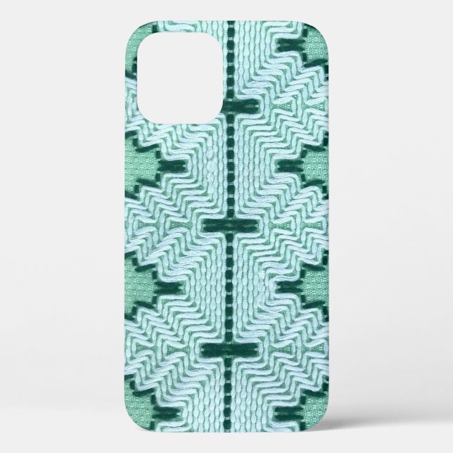 Coques Case-Mate iPhone Couchage en fil textile rétro, pulsation graphique (Verso)