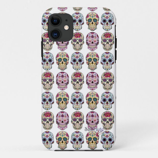 Coques Case-Mate iPhone Couche de cellulaire Iphone 5 Skull by Sabrage (Dos)