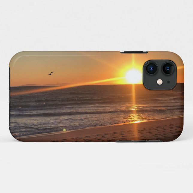 Coques Case-Mate iPhone Coucher de soleil à Newport Beach, Californie (Dos (Horizontal))