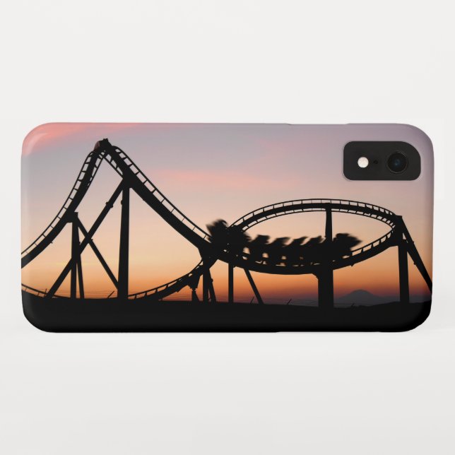 Coques Case-Mate iPhone Coucher de soleil à Six Flags Magic Mountain (Dos (Horizontal))