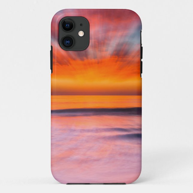 Coques Case-Mate iPhone Coucher de soleil abstrait de Tamarack Beach (Dos)