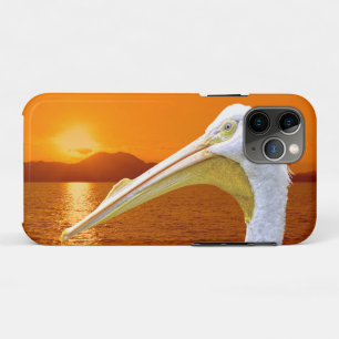 Case-Mate iPhone Case Coucher de soleil américain de Pélican blanc à Cor