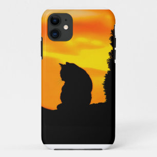 Case-Mate iPhone Case Coucher de soleil avec chat