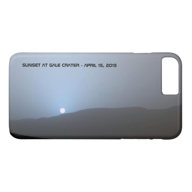 Coques Case-Mate iPhone Coucher de soleil bleu martien (Dos (Horizontal))
