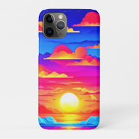 Coucher de soleil coloré de palmier