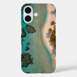 Coque Pour iPhone 16 Coucher de soleil de corail