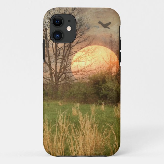 Coques Case-Mate iPhone Coucher de soleil de Country Meadow (Dos)