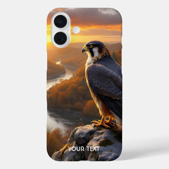 Coques Case-Mate iPhone Coucher de soleil de faucon mignon Imaginaire auto (Verso)