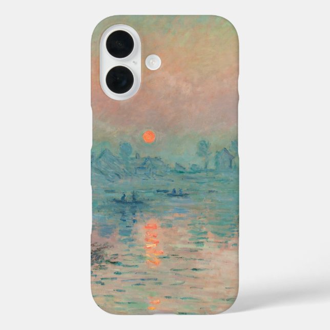 Coques Case-Mate iPhone Coucher de soleil de Monet sur la Seine Impression (Verso)