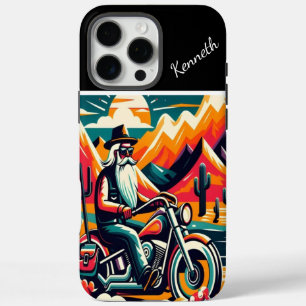 Coque iPhone 16 Pro Max Coucher de soleil de Rider du désert