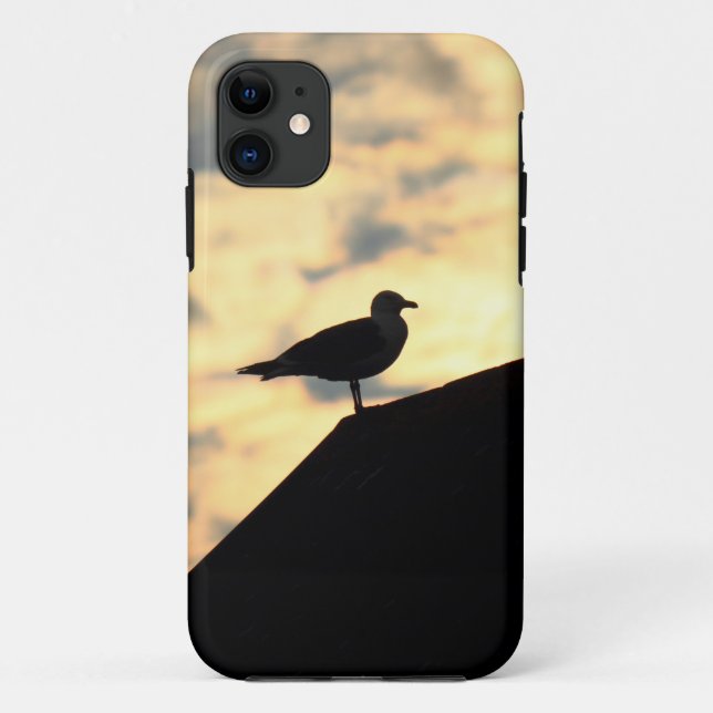 Coques Case-Mate iPhone Coucher de soleil de Sea Gull (Dos)
