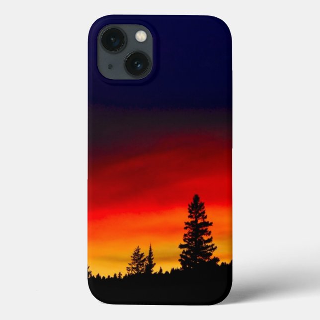 Coques Case-Mate iPhone Coucher de soleil de Yellowstone (Verso)