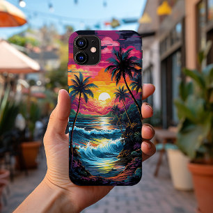 Case-Mate iPhone Case Coucher de soleil hawaïen coloré mignon n° 1119