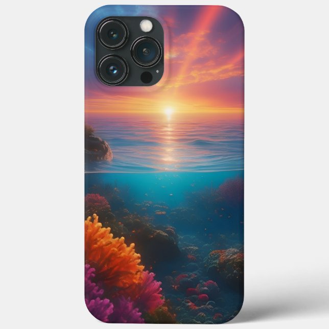 Coques Case-Mate iPhone Coucher de soleil sous-marin Tropical 1 (Verso)
