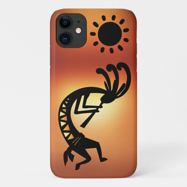 Coques Case-Mate iPhone Coucher de soleil Sud-Ouest Kokopelli (Dos)