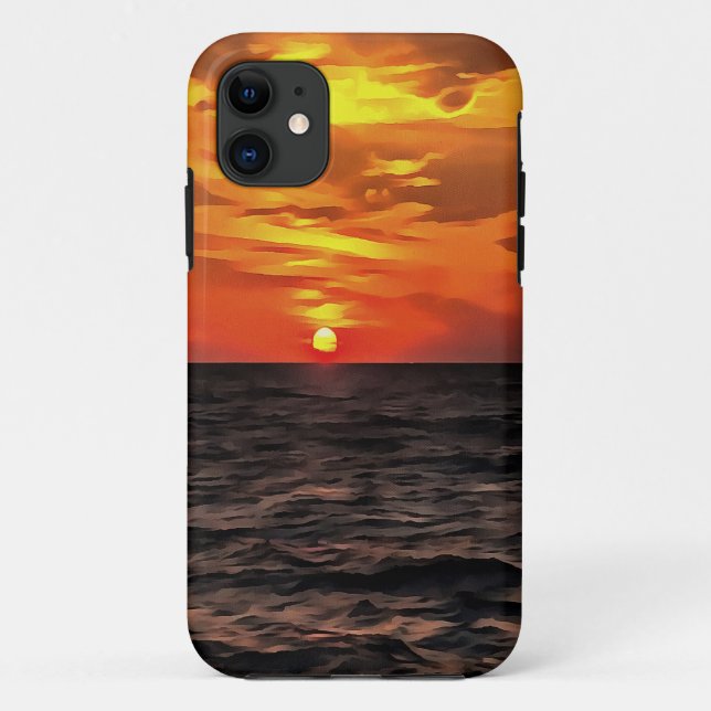 Coques Case-Mate iPhone Coucher De Soleil Sur La Peinture Paysagère De La  (Dos)