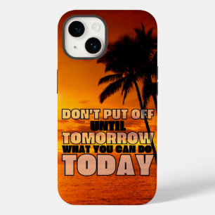 Coque Case-Mate iPhone Coucher de soleil sur la plage de Palm expressio