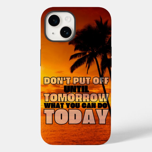 Coques Case-Mate iPhone Coucher de soleil sur la plage de Palm | expressio (Verso)