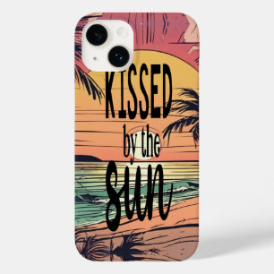Coque Case-Mate iPhone Coucher de soleil sur la plage, embrassé par le so