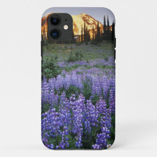 Coque Case-Mate iPhone Coucher de soleil sur le mont Adams et une prairie