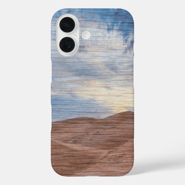 Coques Case-Mate iPhone Coucher de soleil sur les dunes de sable sur photo (Verso)