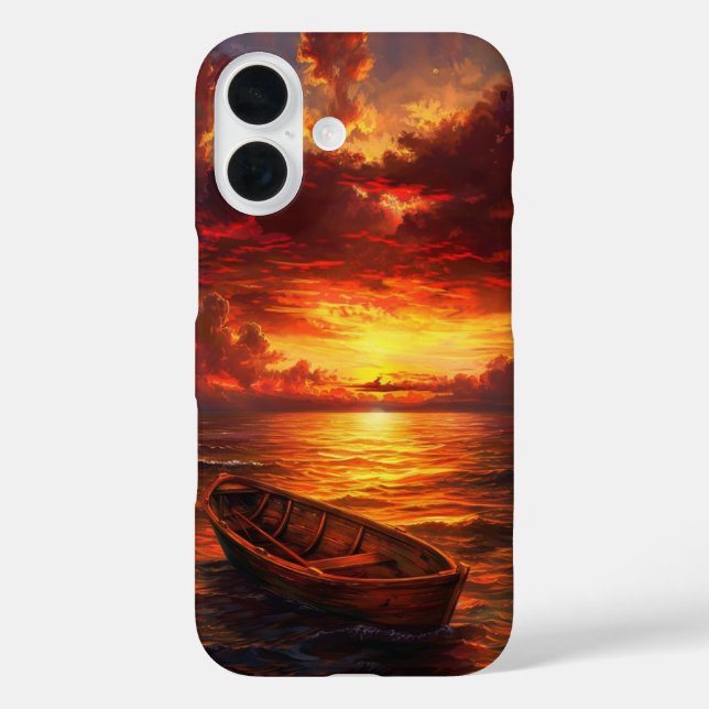 Coques Case-Mate iPhone Coucher de soleil sur l'océan (Verso)