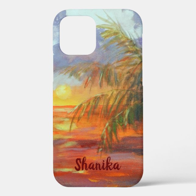 Coques Case-Mate iPhone Coucher de soleil tropical (Verso)