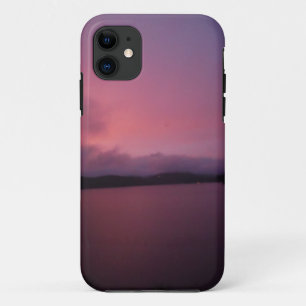 Coque Case-Mate Pour iPhone Coucher de soleil violet sur le lac Arrowhead