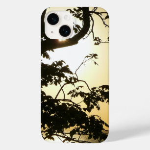 Coque Pour iPhone 14 Coucher du soleil à travers les arbres II Photogra