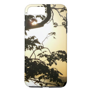 Coque iPhone 7 Plus Coucher du soleil à travers les arbres II Photogra