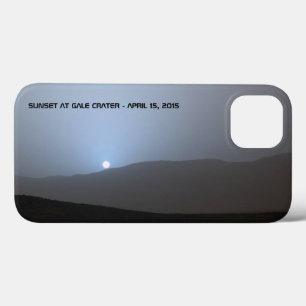iPhone 13 Case Coucher du soleil martien bleu