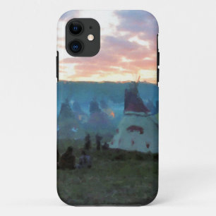 Coques Pour iPhone Coucher du soleil sur le camp