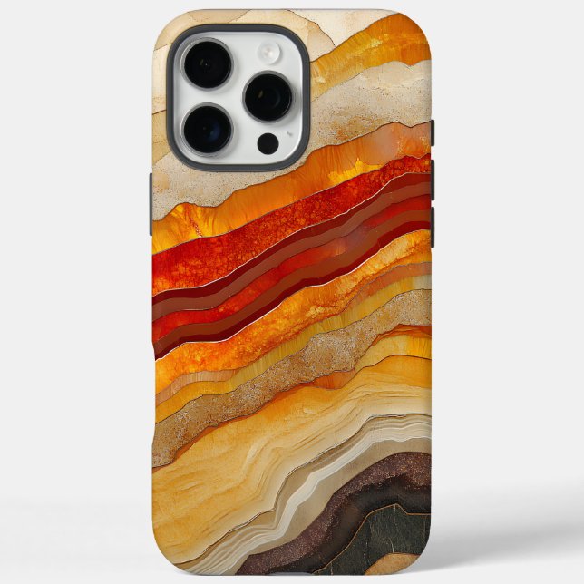 Coques Case-Mate iPhone Couches de flux des tons Abstraits de la Terre (Verso)