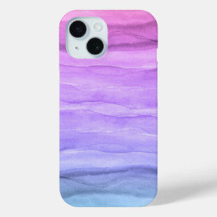 Coque Case-Mate iPhone Couches de Motif d'aquarelle violette assez jolie