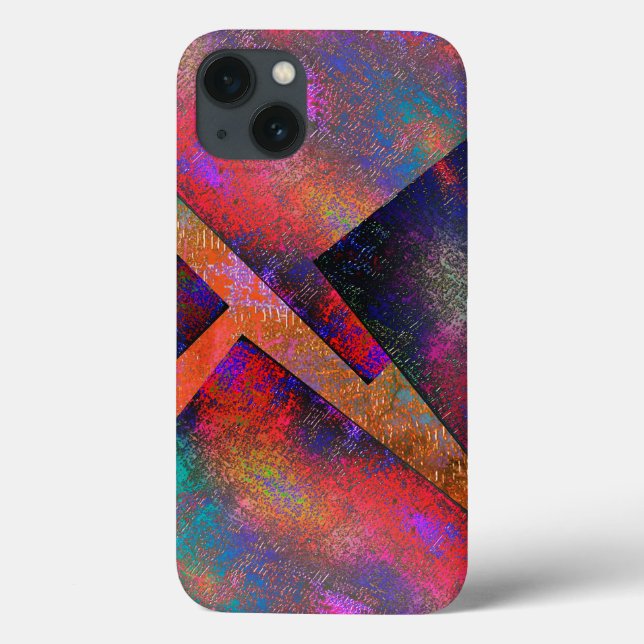 Coques Case-Mate iPhone Couches d'images de couleur rustique mal arrangées (Verso)
