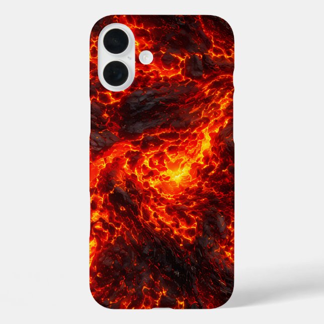 Coques Case-Mate iPhone Coulée de lave en fusion Abstrait volcanique (Verso)