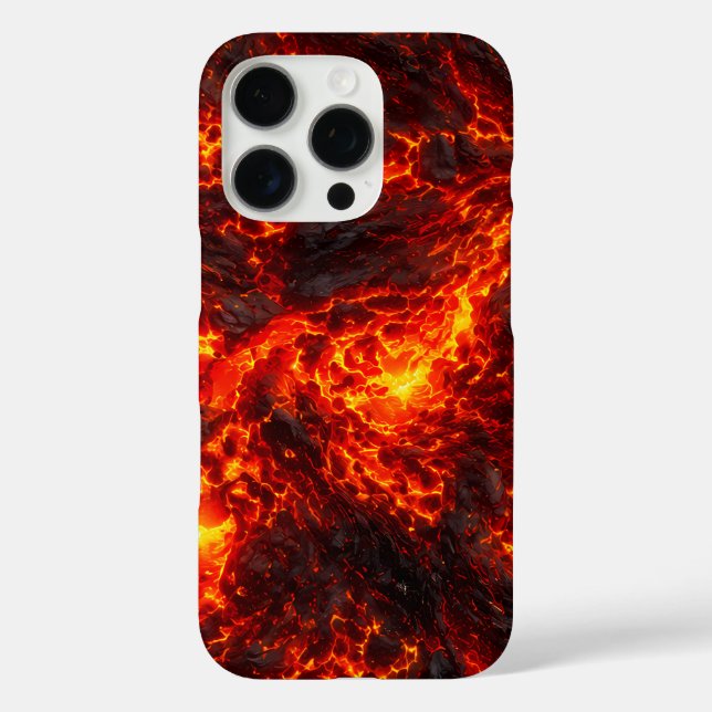 Coques Case-Mate iPhone Coulée de lave en fusion Volcanique Abstrait (Verso)