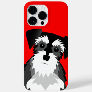 Coque Case-Mate iPhone Couleur Arrière - plan personnalisé Schnauzer mini