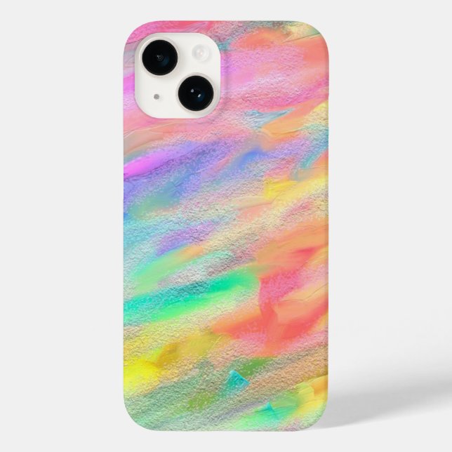 Coques Case-Mate iPhone Couleur arrondie Abstraite (Verso)