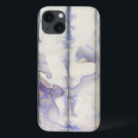 Coque Case-Mate iPhone Couleur d'aquarelle Violet Free Expression<br><div class="desc">Cette oeuvre extraordinaire de libre expression de Jennifer Goldberger est une aquarelle violette pleine de vie. Les lignes noires courent verticalement dans la pièce, et les gouttes de violet s'étendent d'eux comme des vagues dans un lac. Une impression merveilleuse qui irait bien sur un certain nombre de produits Zazzle. Commandez...</div>