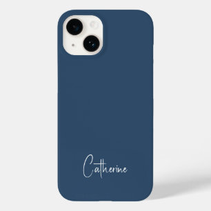 Coque Case-Mate iPhone Couleur de tendance Grave Bleu Minimaliste