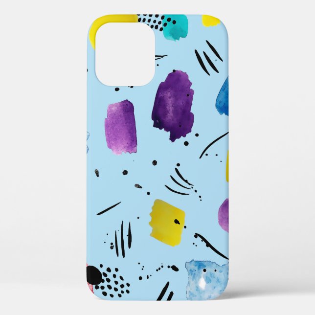 Coques Case-Mate iPhone Couleur d'eau Abstraite formes géométriques avec s (Verso)