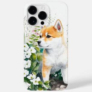 COQUE Case-Mate iPhone COULEUR D'EAU ADORABLE ROUGE BLANC SHIBA INU PUPPY