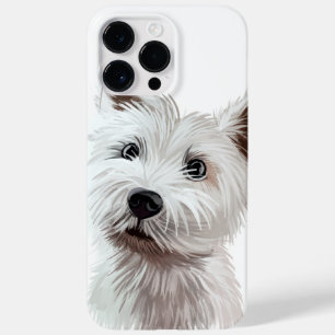 COQUE Case-Mate iPhone COULEUR D'EAU ADORABLE WEST HIGHLAND TERRIER BLANC