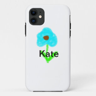 Case-Mate iPhone Case Couleur d'eau bleu vert ajouter votre nom texte pe