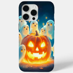 Coque Case-Mate iPhone Couleur d'eau de la fête du fantôme citrouille