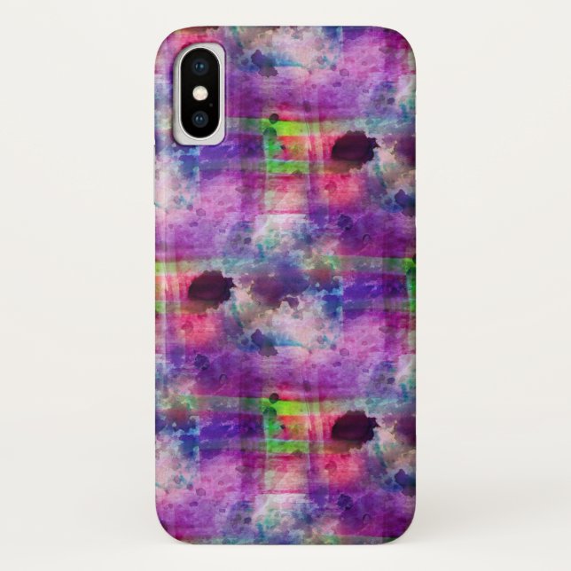 Coques Case-Mate iPhone Couleur d'eau verte et violette (Dos)