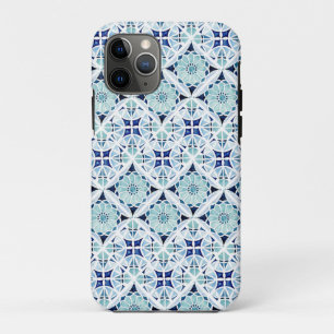 Case-Mate iPhone Case Couleur d'motif en carrelage bleu marocain