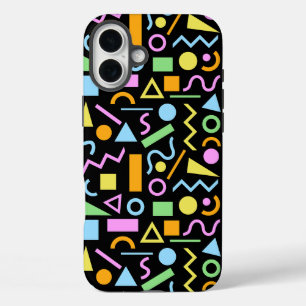Coque Pour iPhone 16 Plus Couleur du Motif de forme de style des années 80 s